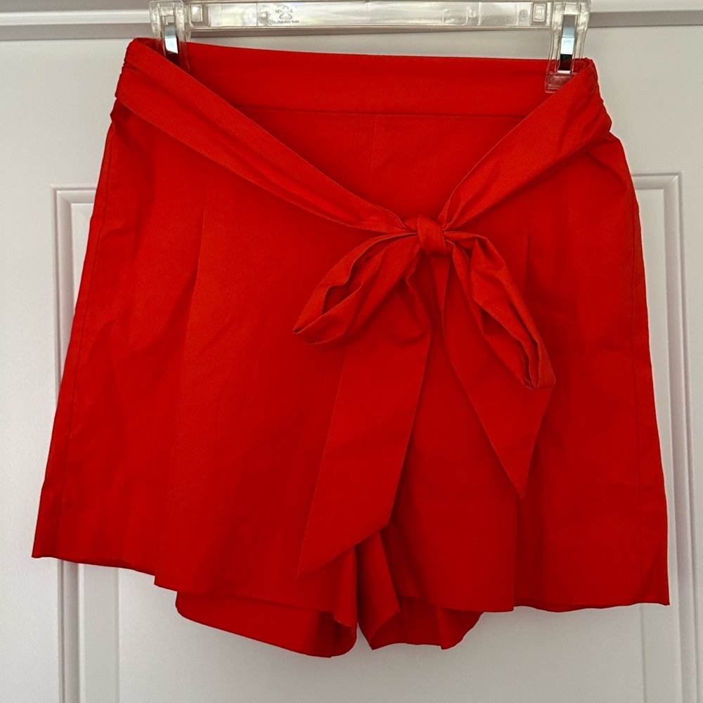 J. Crew Reddish/Orange Women's Shorts with Tie